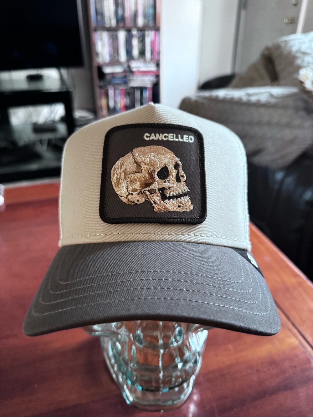 Goorin Bros. THE CANCELLED SKULL
Trucker Hat. NWT
